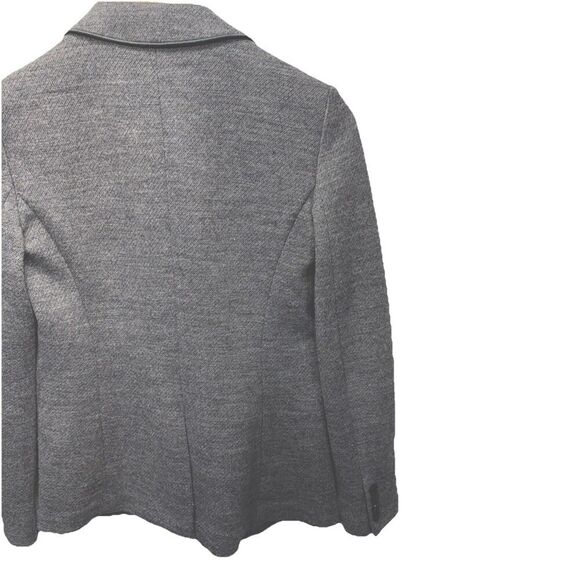 Ann Taylor The Hutton Blazer 0 Gray Wool Blend Washable One Button Tailored - Picture 4 of 8